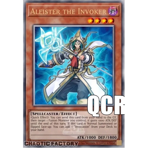 RA04-EN024 Aleister the Invoker ALT ART Quarter Century Secret Rare 1st Edition NM