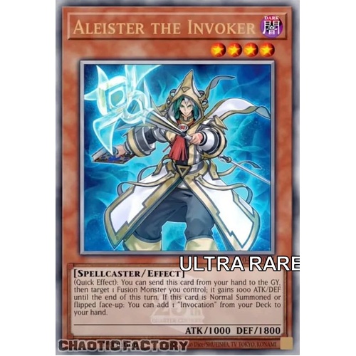 RA04-EN024 Aleister the Invoker ALT ART Ultra Rare 1st Edition NM