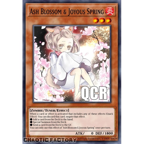RA04-EN025 Ash Blossom & Joyous Spring ALT ART Quarter Century Secret Rare 1st Edition NM