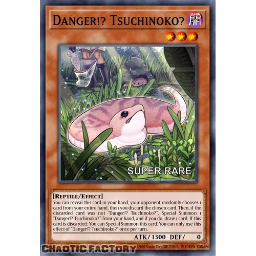 RA04-EN027 Danger!? Tsuchinoko? Super Rare 1st Edition NM