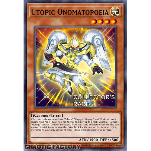 RA04-EN028 Utopic Onomatopoeia Collector's Rare 1st Edition NM