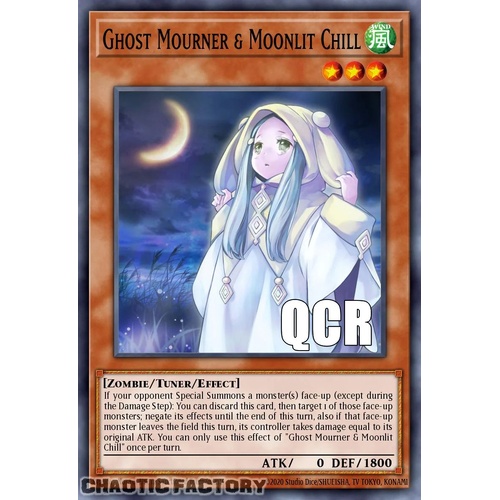 RA04-EN033 Ghost Mourner & Moonlit Chill QCR ONLY Quarter Century Secret Rare 1st Edition NM