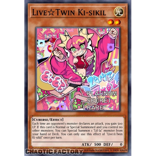 RA04-EN035 Live☆Twin Ki-sikil Platinum Secret Rare 1st Edition NM