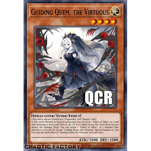 RA04-EN043 Guiding Quem, the Virtuous Quarter Century Secret Rare 1st Edition NM