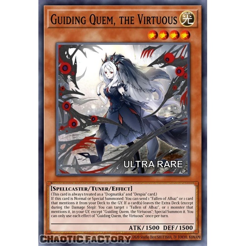 RA04-EN043 Guiding Quem, the Virtuous Ultra Rare 1st Edition NM