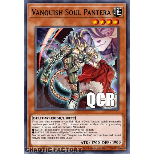 RA04-EN044 Vanquish Soul Pantera Quarter Century Secret Rare 1st Edition NM