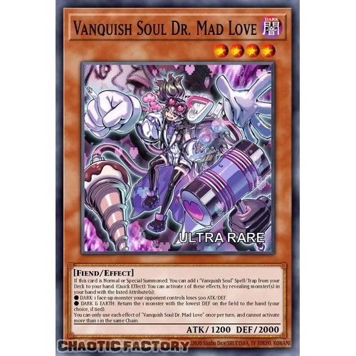 RA04-EN045 Vanquish Soul Dr. Mad Love Ultra Rare 1st Edition NM