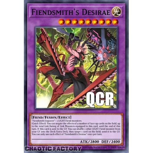 RA04-EN056 Fiendsmith's Desirae Quarter Century Secret Rare 1st Edition NM