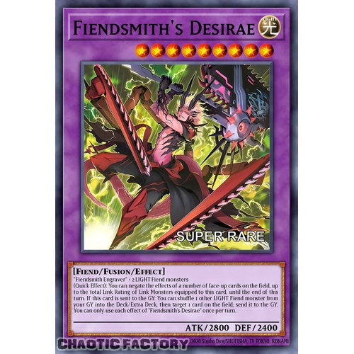 RA04-EN056 Fiendsmith's Desirae Super Rare 1st Edition NM