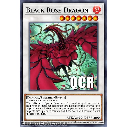 RA04-EN057 Black Rose Dragon ALT ART QCR ONLY Quarter Century Secret Rare 1st Edition NM