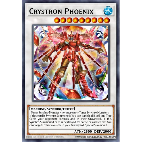 RA04-EN058 Crystron Phoenix Platinum Secret Rare 1st Edition NM