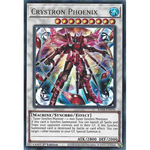 RA04-EN058 Crystron Phoenix Super Rare 1st Edition NM