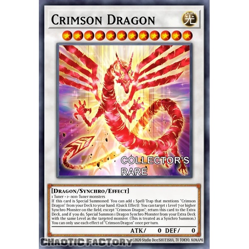 RA04-EN061 Crimson Dragon Collector's Rare 1st Edition NM