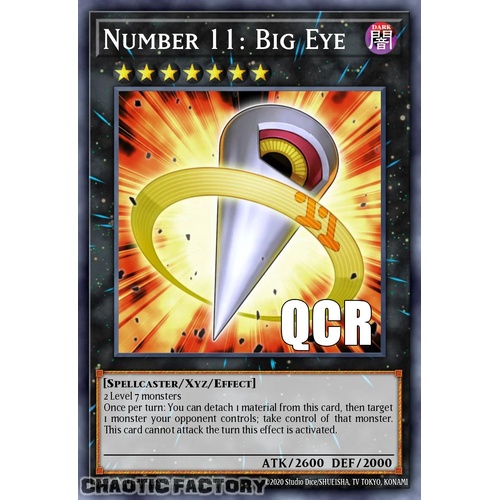 RA04-EN062 Number 11: Big Eye Quarter Century Secret Rare 1st Edition NM