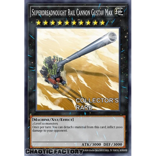 RA04-EN063 Superdreadnought Rail Cannon Gustav Max Collector's Rare 1st Edition NM