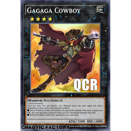 RA04-EN064 Gagaga Cowboy Quarter Century Secret Rare 1st Edition NM