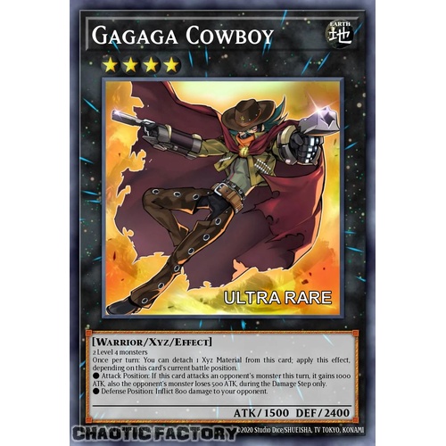 RA04-EN064 Gagaga Cowboy Ultra Rare 1st Edition NM