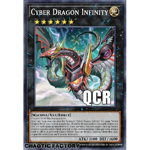 RA04-EN068 Cyber Dragon Infinity ALT ART QCR ONLY Quarter Century Secret Rare 1st Edition NM