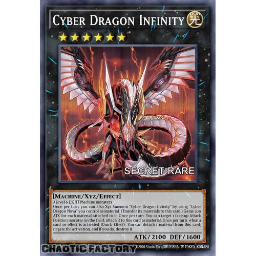 RA04-EN068 Cyber Dragon Infinity Secret Rare 1st Edition NM