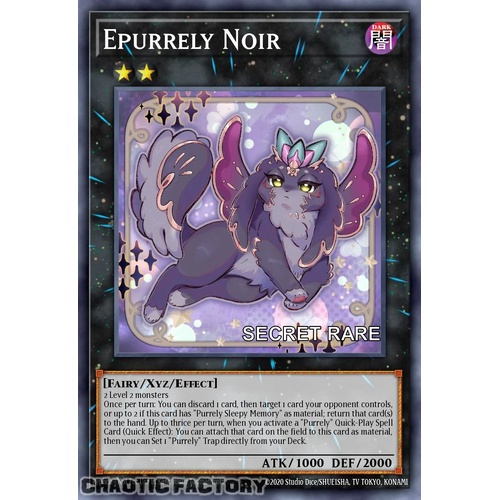 RA04-EN071 Epurrely Noir Secret Rare 1st Edition NM