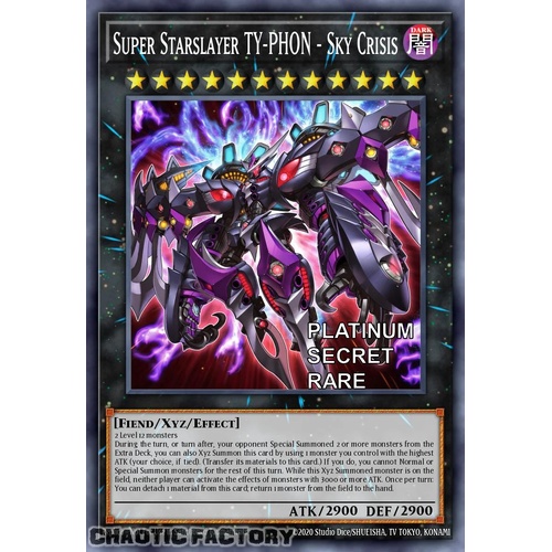 RA04-EN072 Super Starslayer TY-PHON - Sky Crisis Platinum Secret Rare 1st Edition NM