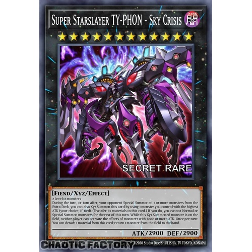 RA04-EN072 Super Starslayer TY-PHON - Sky Crisis Secret Rare 1st Edition NM