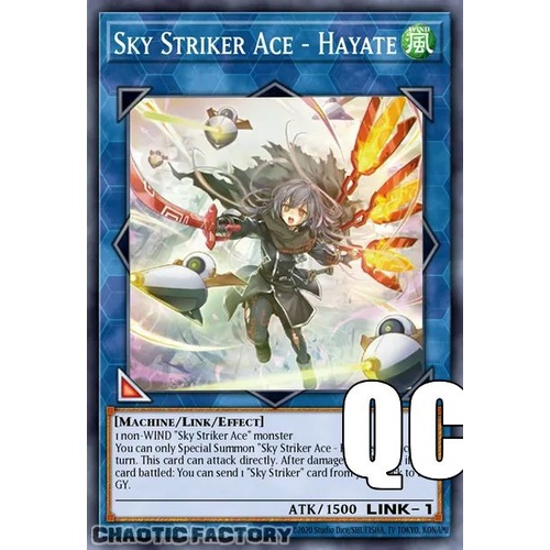 RA04-EN073 Sky Striker Ace - Hayate ALT ART QCR ONLY Quarter Century Secret Rare 1st Edition NM
