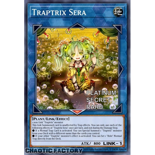 RA04-EN075 Traptrix Sera Platinum Secret Rare 1st Edition NM