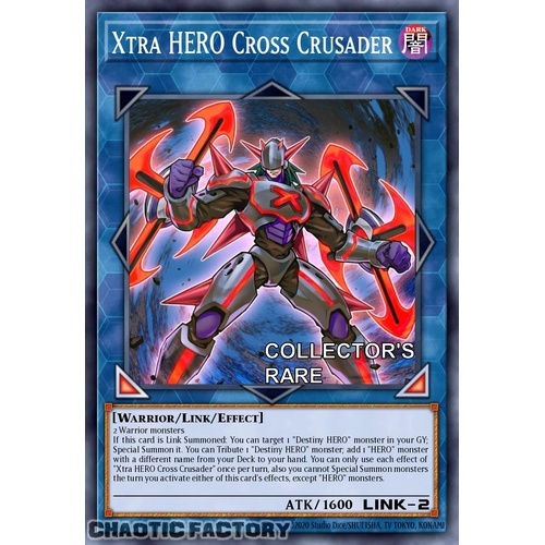 RA04-EN076 Xtra HERO Cross Crusader Collector's Rare 1st Edition NM