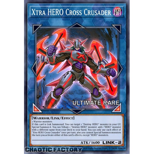 RA04-EN076 Xtra HERO Cross Crusader Ultimate Rare 1st Edition NM