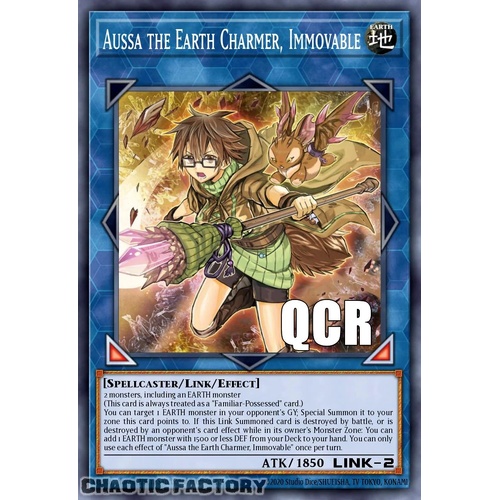 RA04-EN078 Aussa the Earth Charmer, Immovable Quarter Century Secret Rare 1st Edition NM