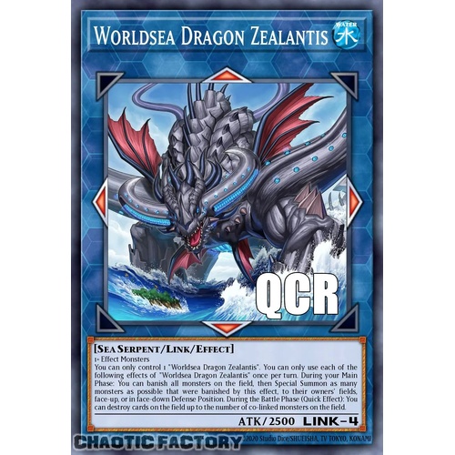 RA04-EN082 Worldsea Dragon Zealantis Quarter Century Secret Rare 1st Edition NM