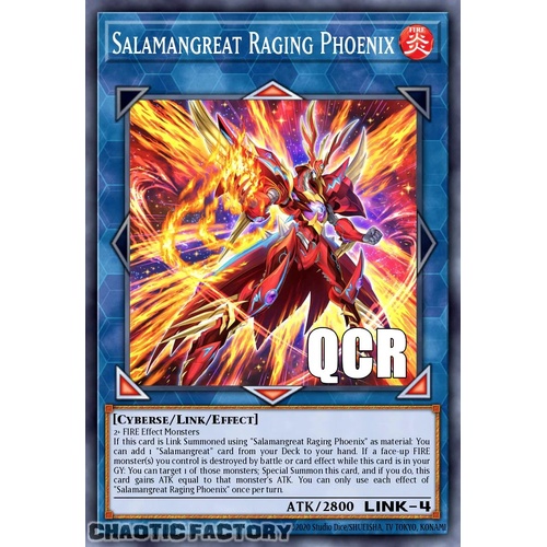 RA04-EN083 Salamangreat Raging Phoenix Quarter Century Secret Rare 1st Edition NM