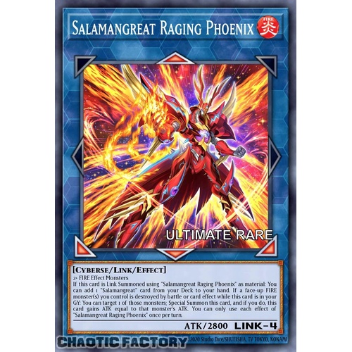 RA04-EN083 Salamangreat Raging Phoenix Ultimate Rare 1st Edition NM