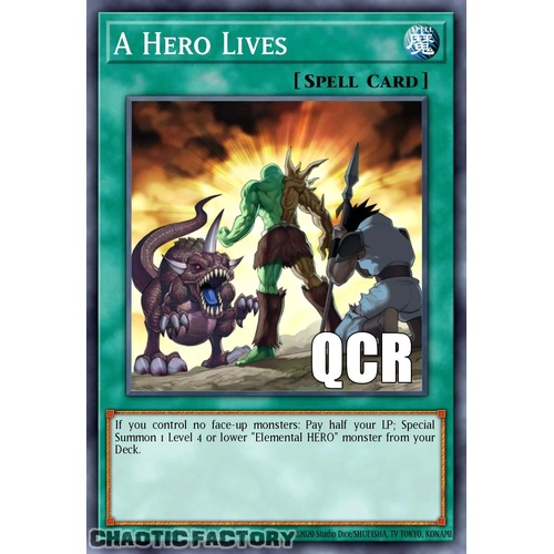 RA04-EN087 A Hero Lives Quarter Century Secret Rare 1st Edition NM