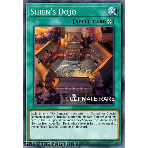 RA04-EN088 Shien's Dojo Ultimate Rare 1st Edition NM