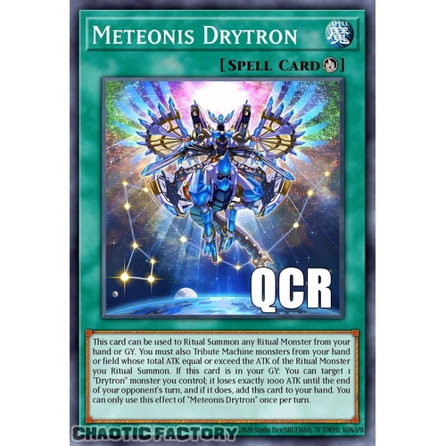 RA04-EN096 Meteonis Drytron Quarter Century Secret Rare 1st Edition NM