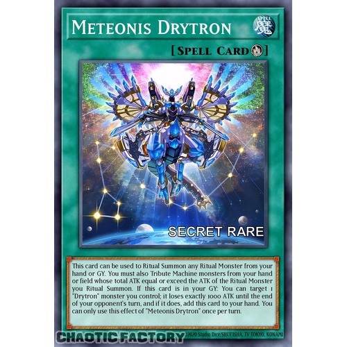 RA04-EN096 Meteonis Drytron Secret Rare 1st Edition NM