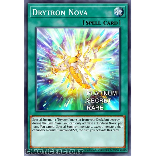 RA04-EN097 Drytron Nova Platinum Secret Rare 1st Edition NM