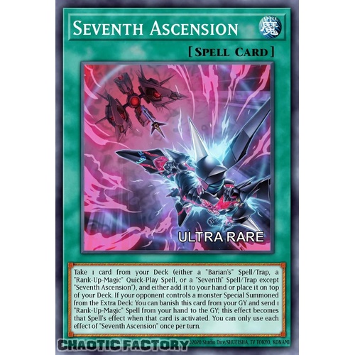 RA04-EN098 Seventh Ascension Ultra Rare 1st Edition NM