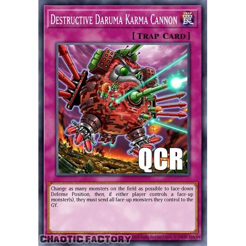 RA04-EN103 Destructive Daruma Karma Cannon Quarter Century Secret Rare 1st Edition NM
