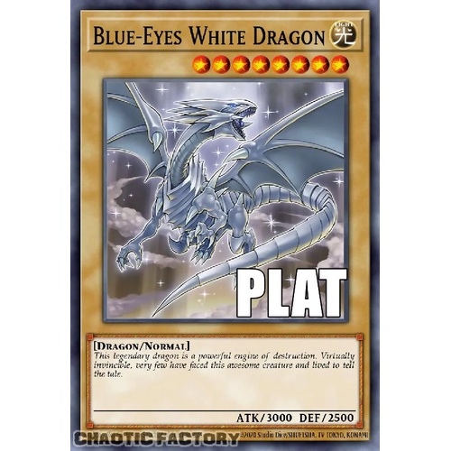 RA04-EN108 Blue-Eyes White Dragon MVP1 ART Platinum Secret Rare 1st Edition NM