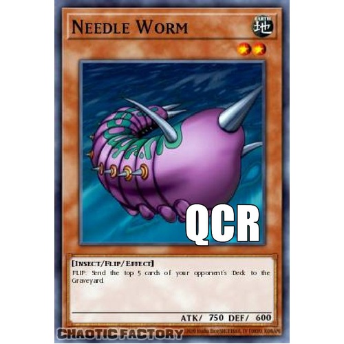 RA04-EN112 Needle Worm Quarter Century Secret Rare 1st Edition NM