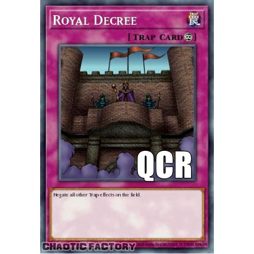RA04-EN113 Royal Decree Quarter Century Secret Rare 1st Edition NM