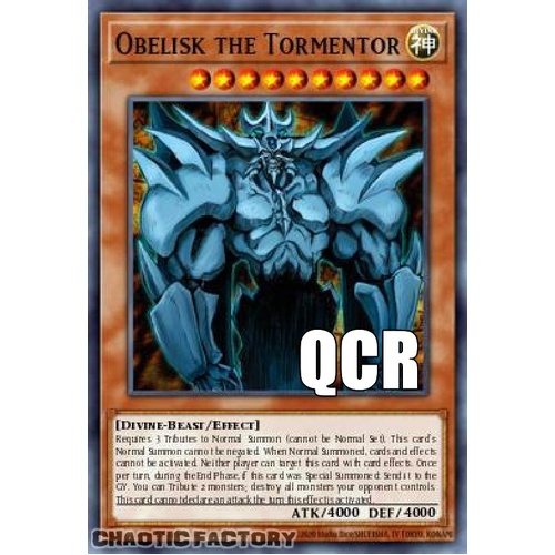 RA04-EN116 Obelisk the Tormentor Quarter Century Secret Rare 1st Edition NM