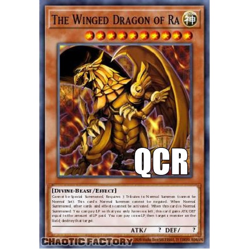 RA04-EN118 The Winged Dragon of Ra Quarter Century Secret Rare 1st Edition NM