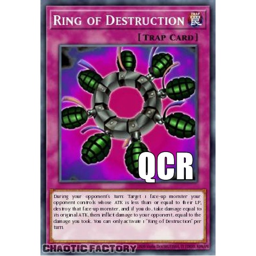 RA04-EN119 Ring of Destruction Quarter Century Secret Rare 1st Edition NM