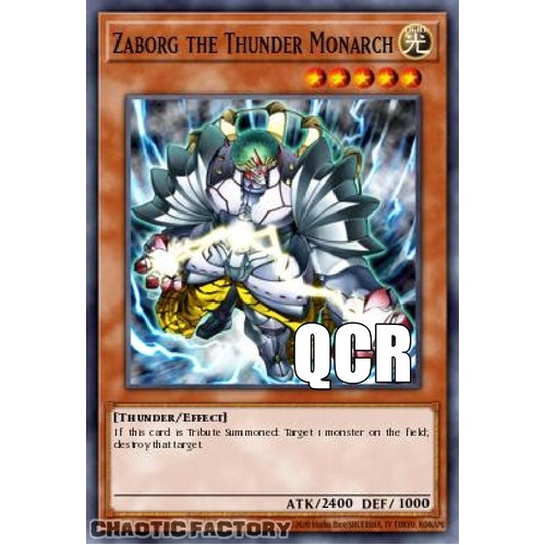 RA04-EN125 Zaborg the Thunder Monarch Quarter Century Secret Rare 1st Edition NM