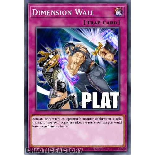 RA04-EN127 Dimension Wall Platinum Secret Rare 1st Edition NM
