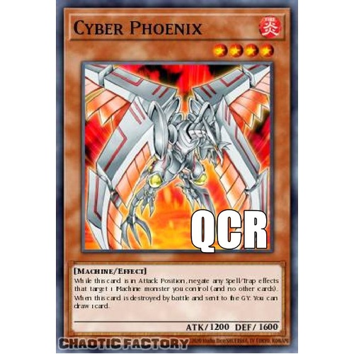 RA04-EN129 Cyber Phoenix Quarter Century Secret Rare 1st Edition NM